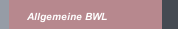 Allgemeine BWL